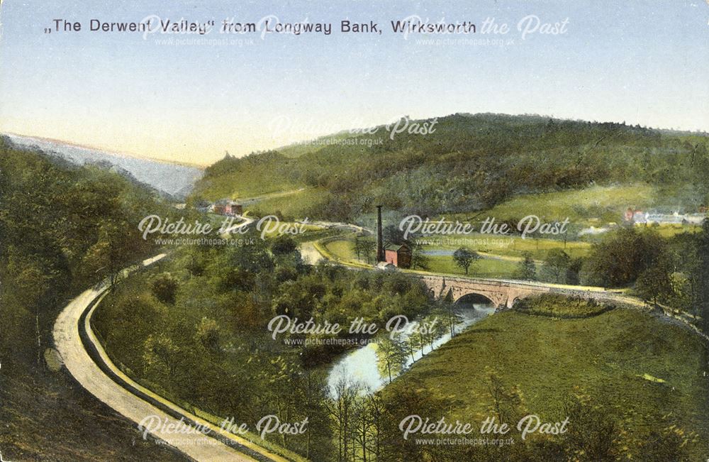 Derwent Valley from Longway Bank, Wirksworth, c 1900s