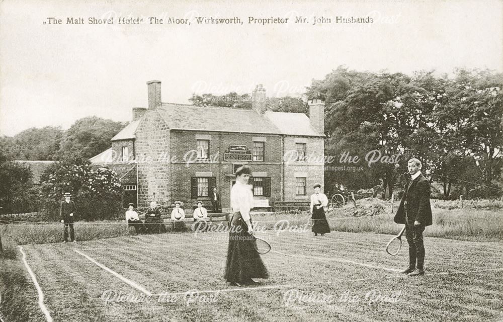 The Malt Shovel Hotel, The Moor, Wirksworth, c 1900