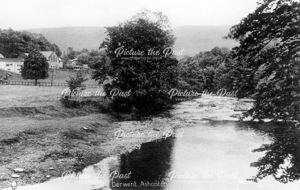 The River Derwent at Ashopton, c 1920s