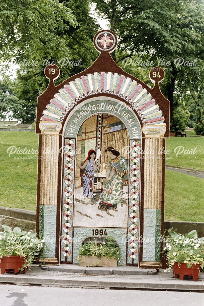 Well dressing, The Slopes, Buxton, 1994