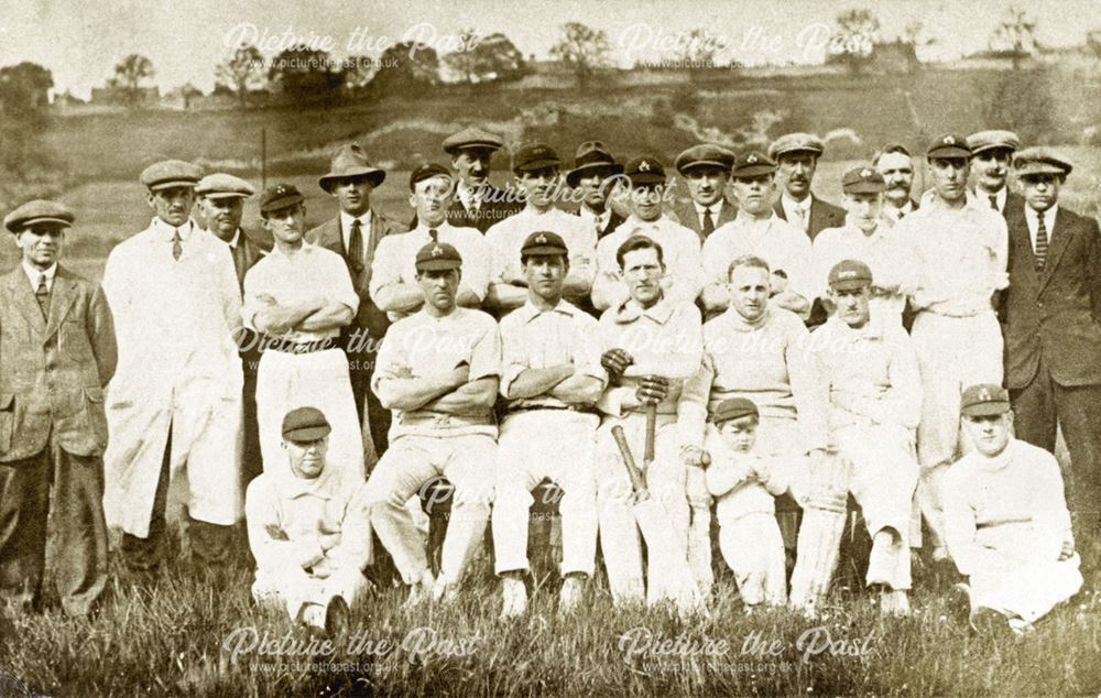 Cricket on 'Lord's Close Ground', Bolsover, 1930