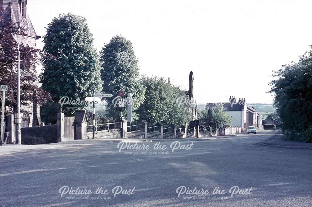 Quarndon from The Common and Burley Lane Junction, 1963