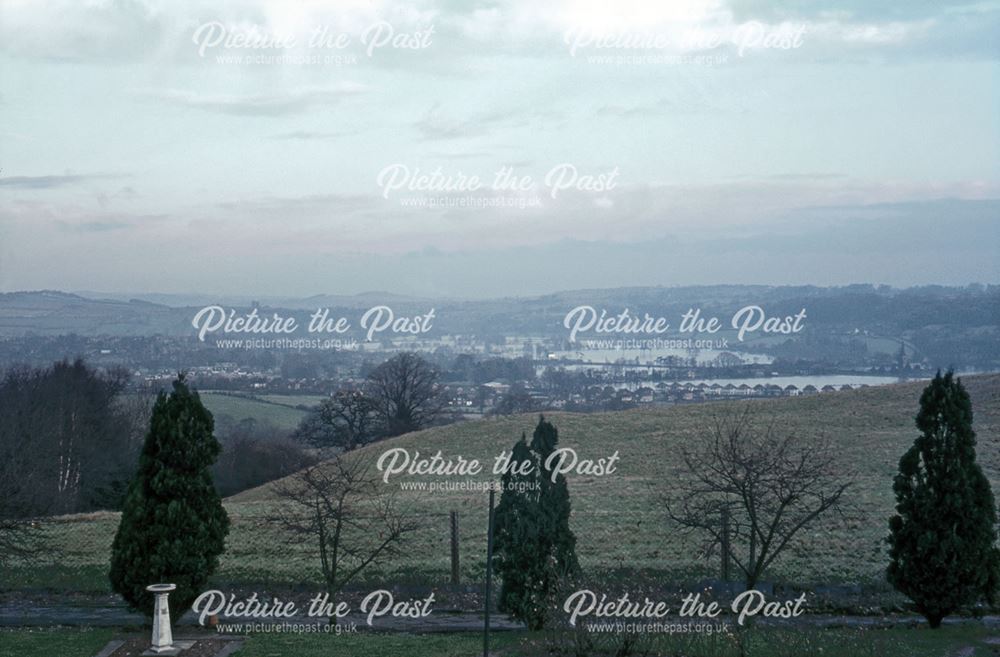 Floods from Bunkers Hill over Duffield, 1965