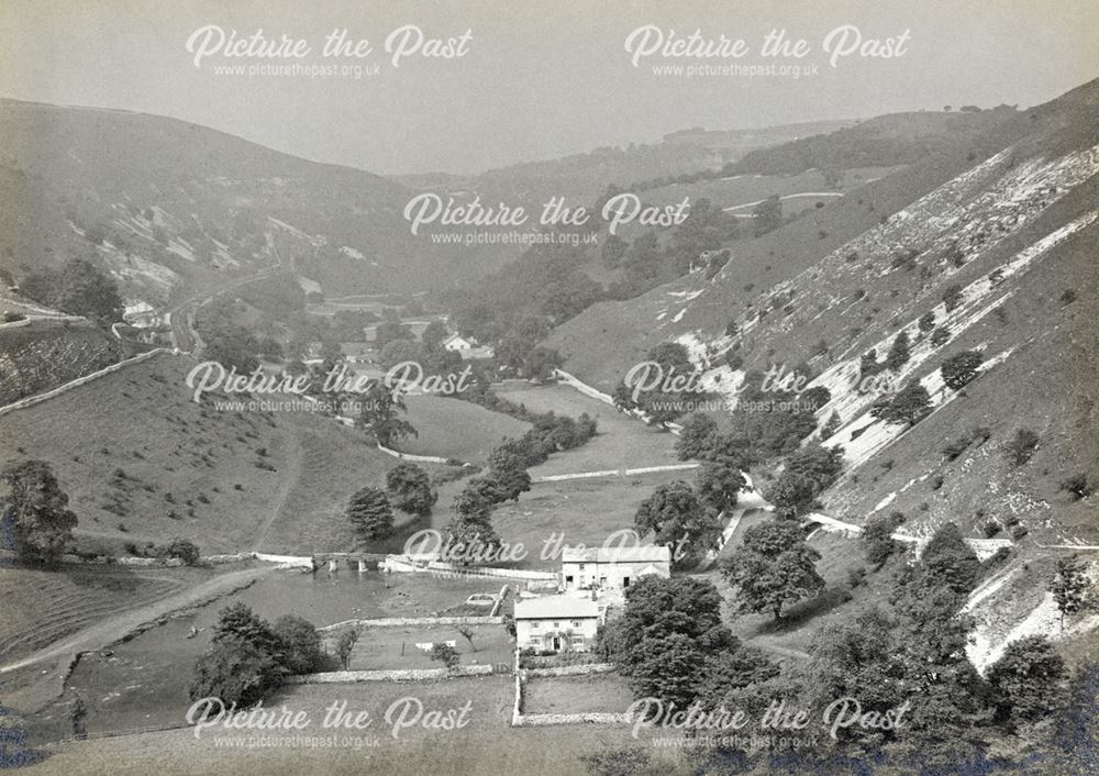 General view of Monsal Dale, c 1920s?