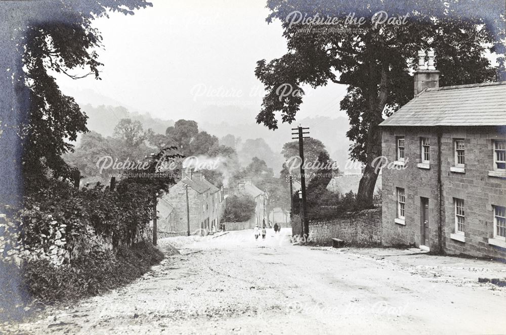 Looking down Cromford Hill, Cromford, c 1930s?