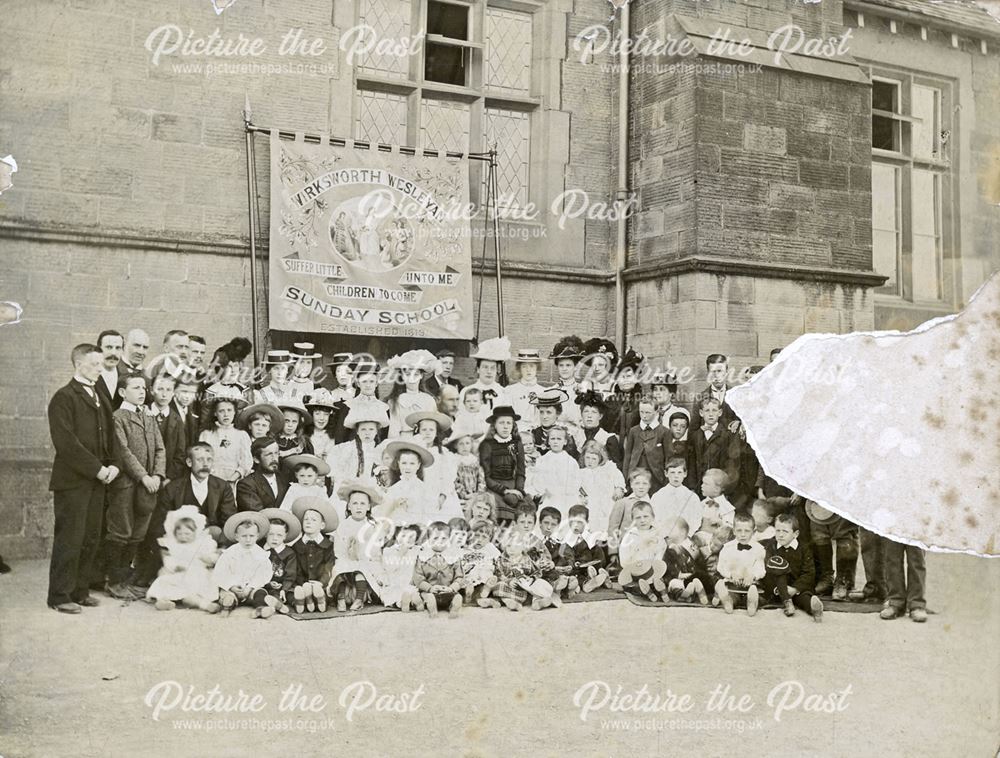 Wesleyan Sunday School Anniversary, St Mary's Church, Wirksworth, c 1900?