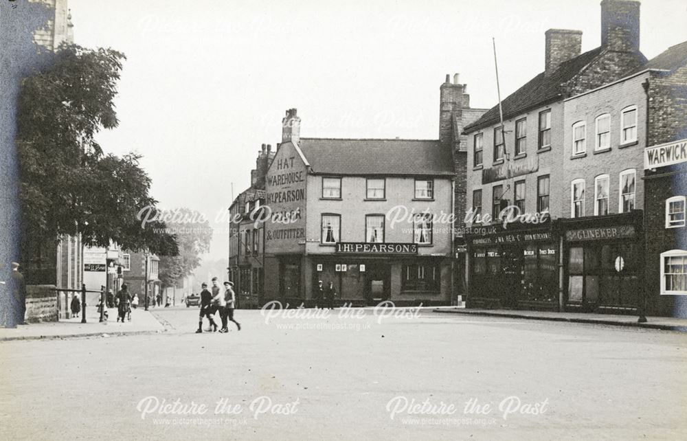 Castle Gate Looking North into Bar Gate, Newark on Trent, 1930s ?