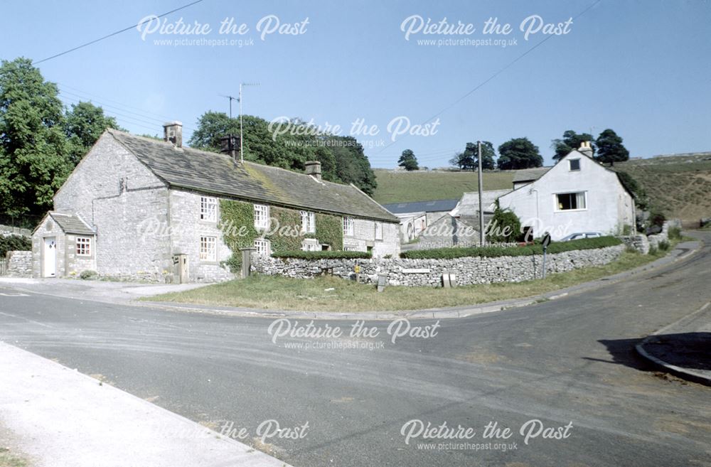 Upgraded cottages, Church Lane, Chelmorton, Buxton, c 1980s