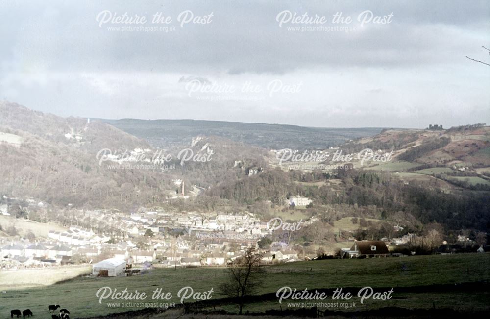 View of Cromford from near Black Rocks, Cromford, Matlock, 1976
