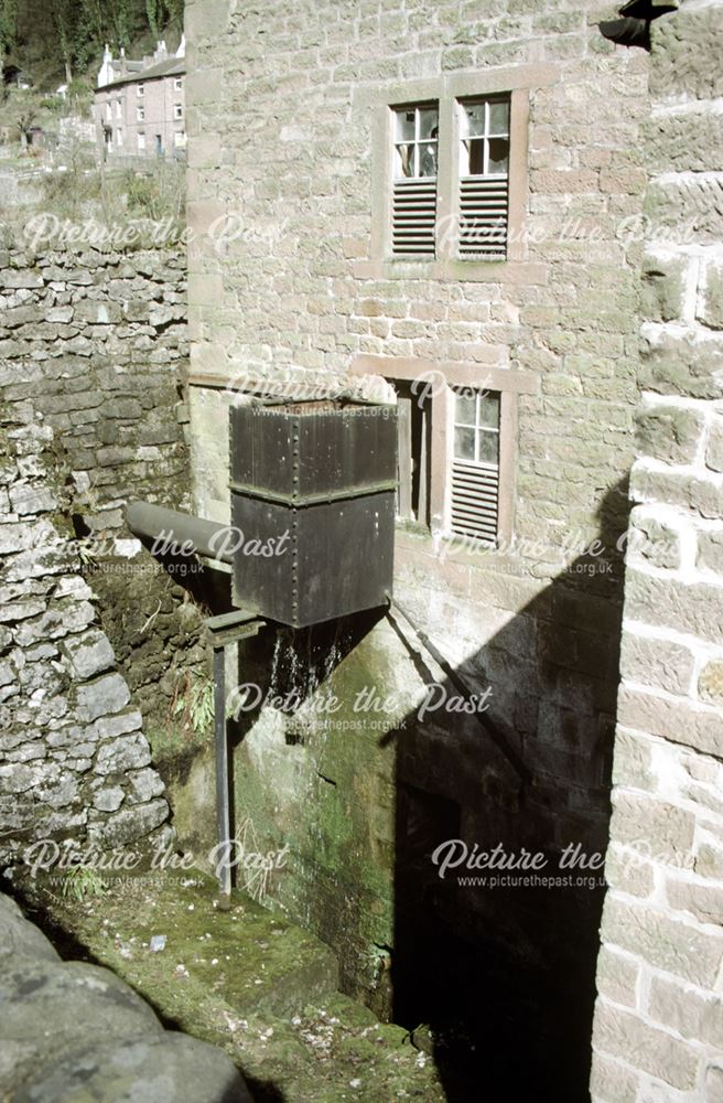 Wheel pit, new corn mill, Cromford, Matlock, 1985