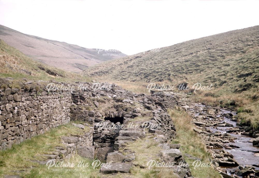 Adit and inclined plane, near River Dane, Danebower Colliery, Dane Valley, 1972