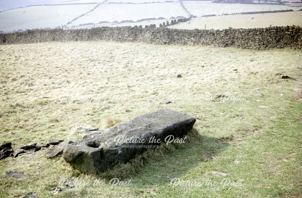 Remains of cross on Roman Road, Hope Cross, Woodlands Valley, c 1970s