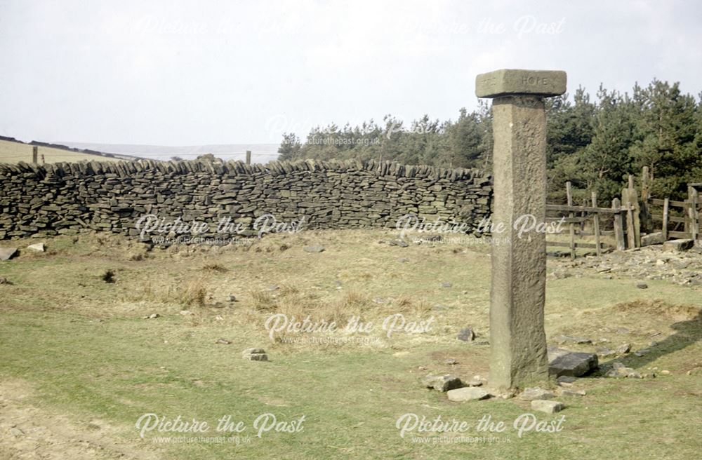 Remains of cross on Roman Road, Hope Cross, Woodlands Valley, 1972
