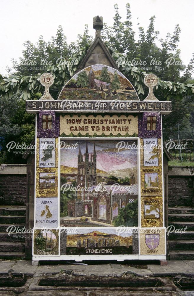 Well dressing, Wormhill, Buxton, 1987