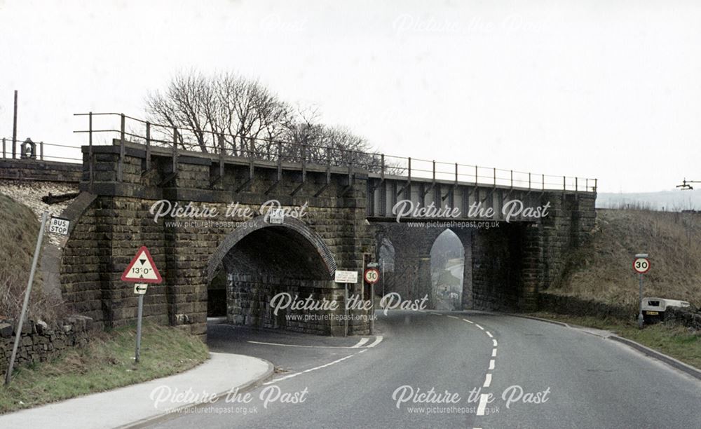 Railways bridge and viaduct, Hayfield Road, Chapel Milton, Chapel-en-le-Frith, c 1980s