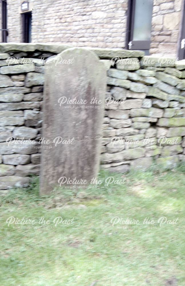 John Lingard Headstone, Graveyard, Slackhall, Chapel-en-le-Frith, High Peak, c 1992