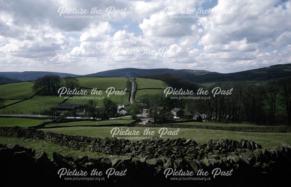 View of Slackhall and the Chestnut Centre, Chapel-en-le-Frith, High Peak, 1998