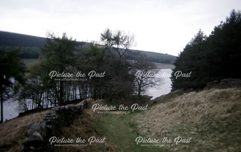 View of Errwood or Fernilee Reservoir, Goyt Valley, c 1980s