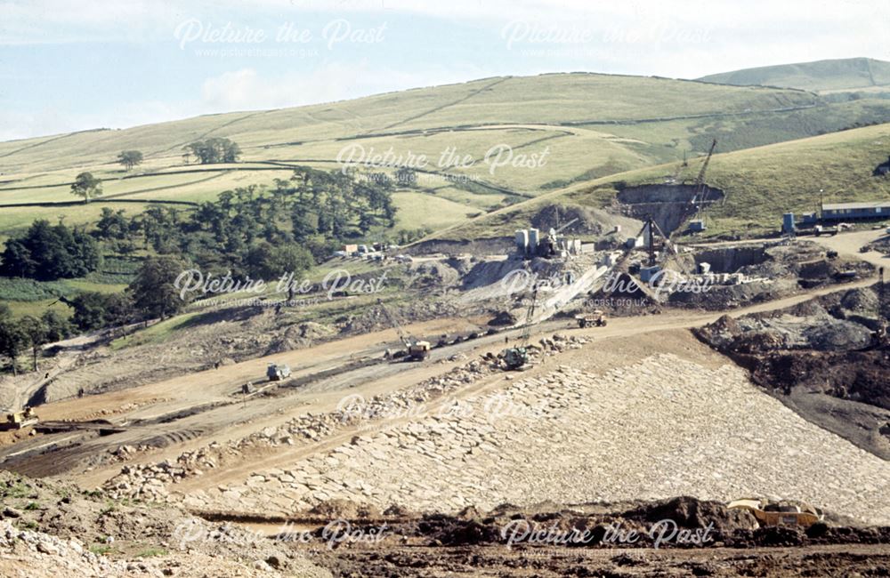 Construction of road near Errwood Reservoir, Goyt Valley, c 1980s