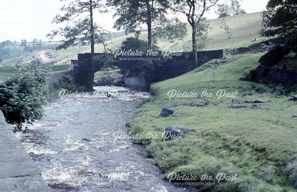 Unknown bridge, possibly over the River Goyt, Goyt Valley, c 1980s