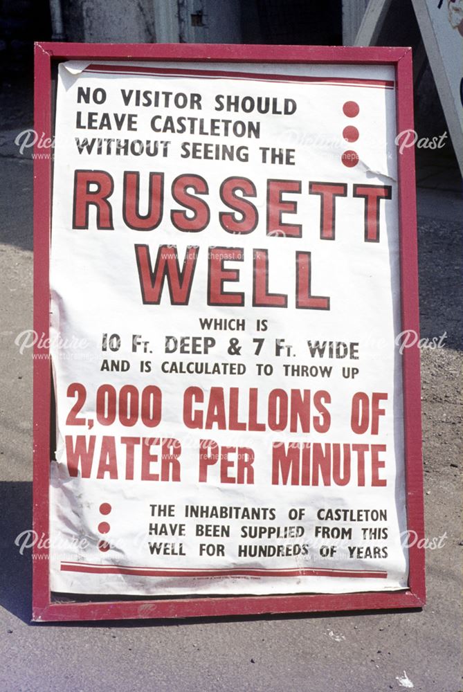 Russett Well, Peakshole Water, Castleton, c 1980s
