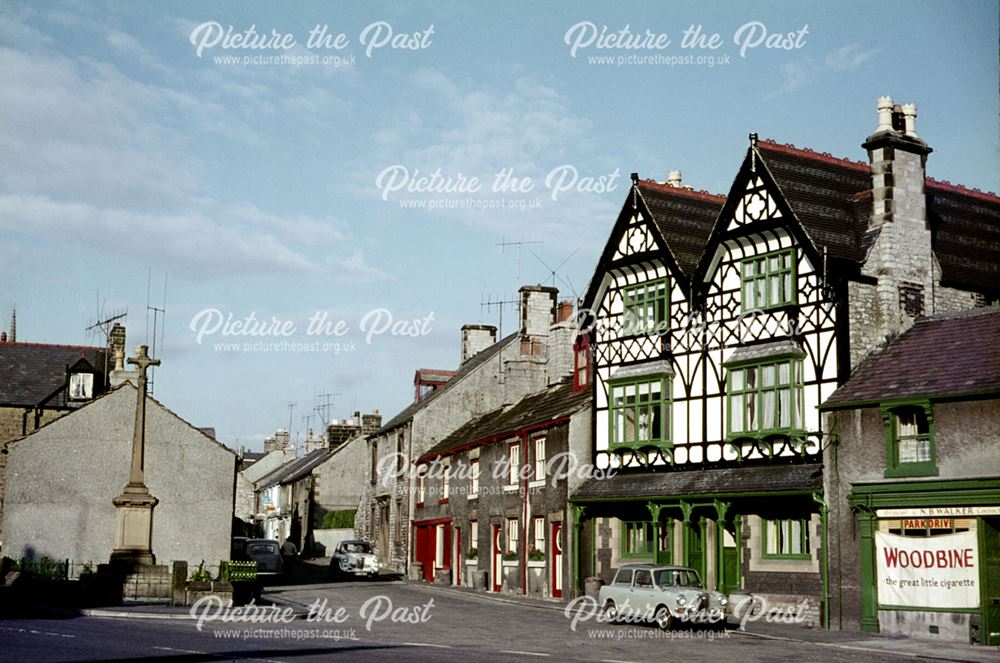 Memorial Cross, Church Street, Tideswell, c 1980s