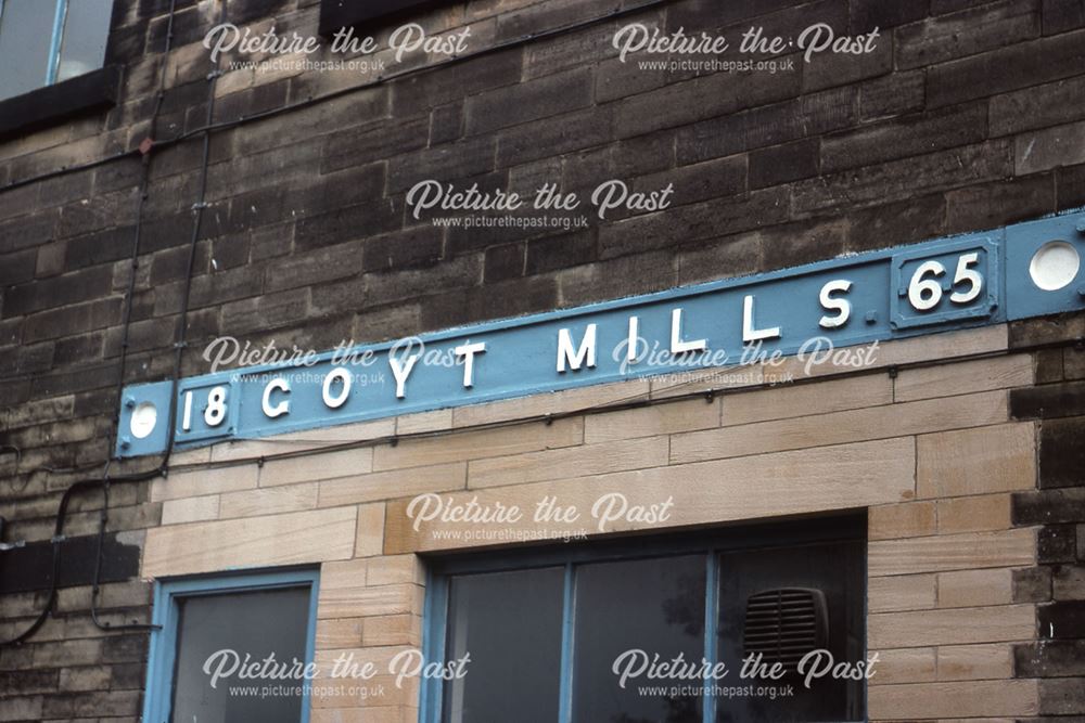 Iron Lintel at Goyt Mill, Whaley Bridge, 1977