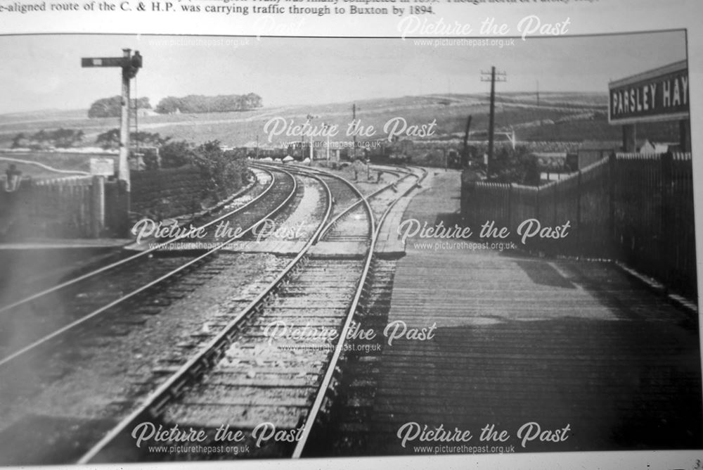 Parsley Hay Railway Station, c 1900