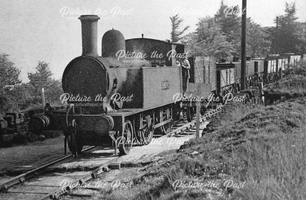 LMS Engine 6425 on the Cromford and High Peak Railway, 1950