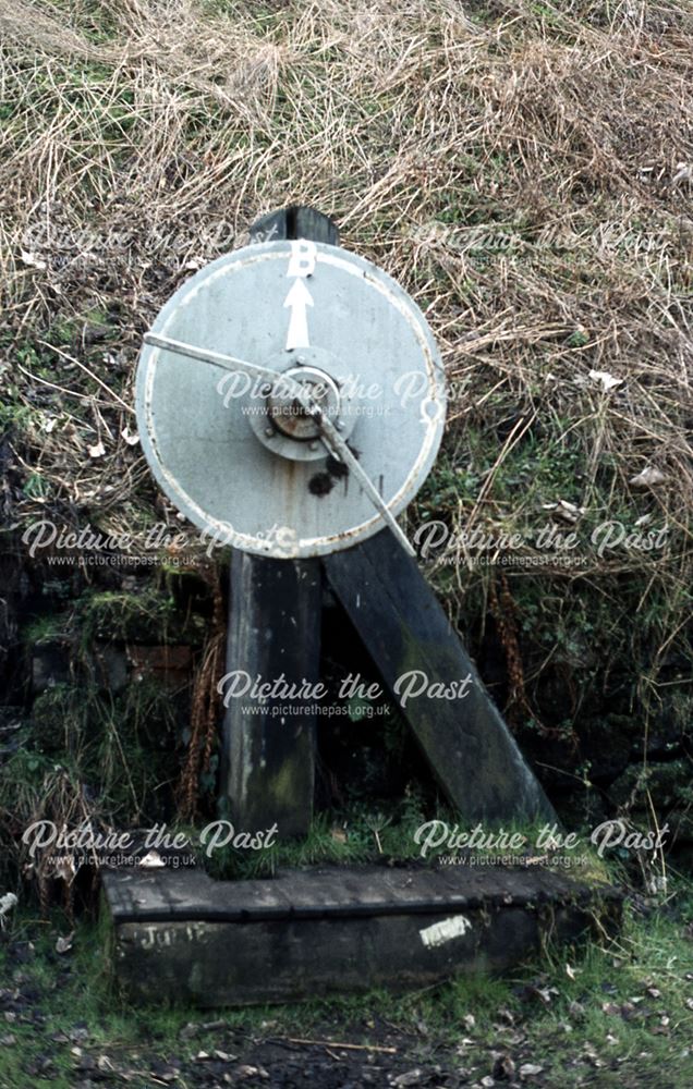 Indicator at High Peak Junction, CHPR, Nr Cromford, 1975