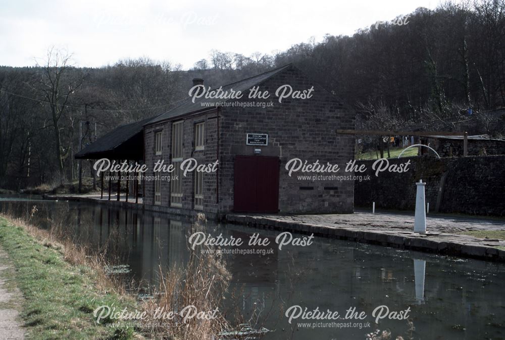 Wharf and Transit Shed, Cromford Canal, Lea, c 1972