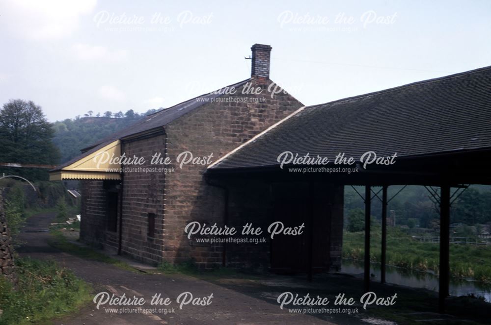 Wharf and Transit Shed, Cromford Canal, Lea, 1972