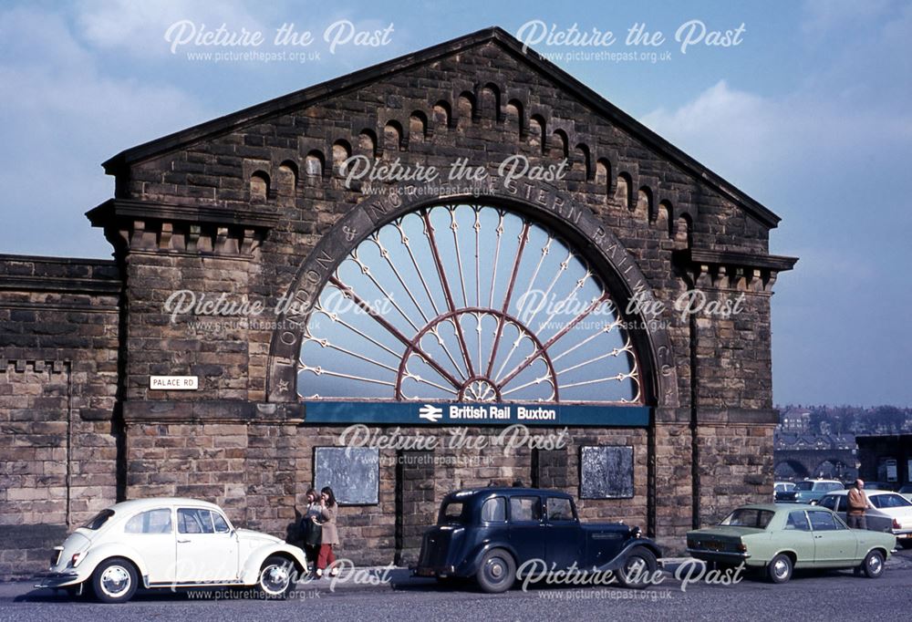 Midland Railway Station Facade, Station Road, Buxton, 1971