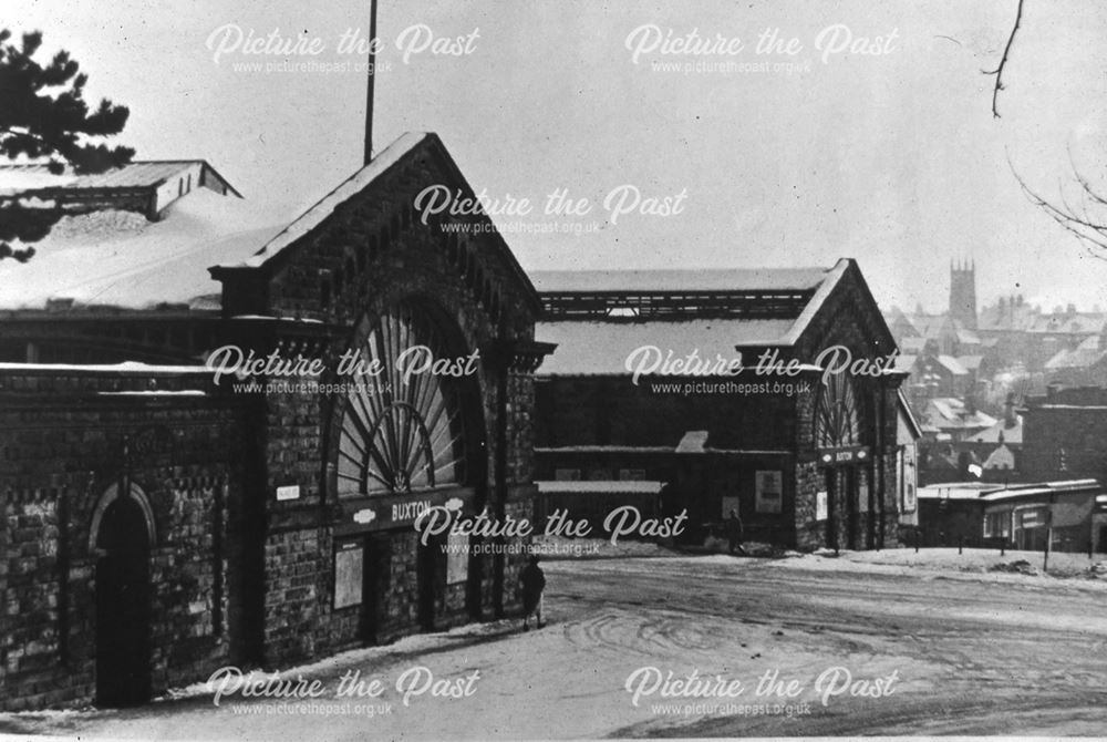 Two Buxton Railway Stations, Station Road, Buxton, c 1960s