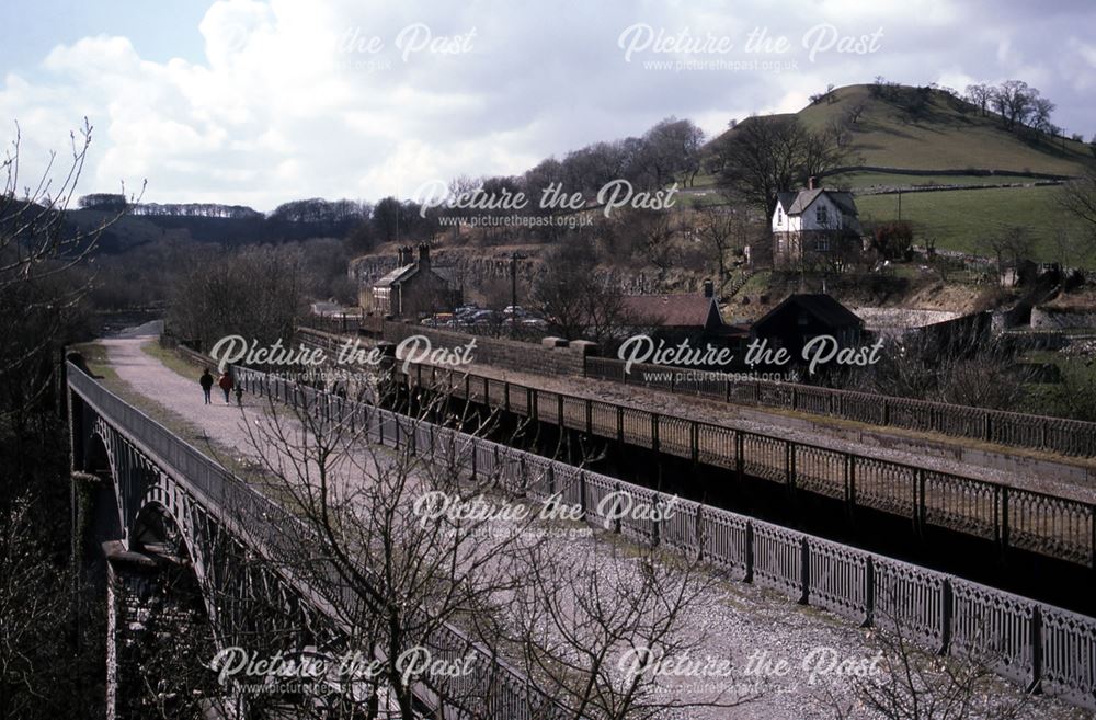 Double Bridges at Millers Dale Railway Station, 1986