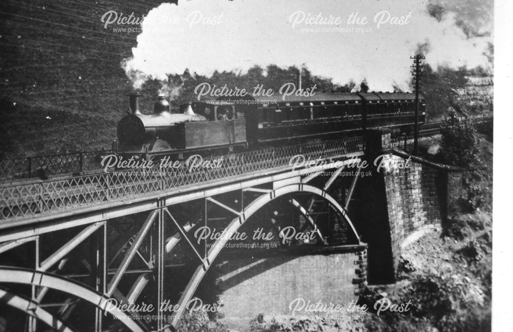 Old Viaduct Bridge on Midland Line at Chee Dale, c 1950s