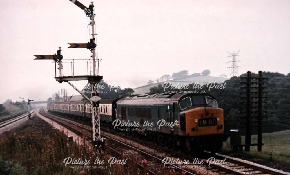 Manchester to London Express Train, Gowhole, Furness Vale, c 1980s