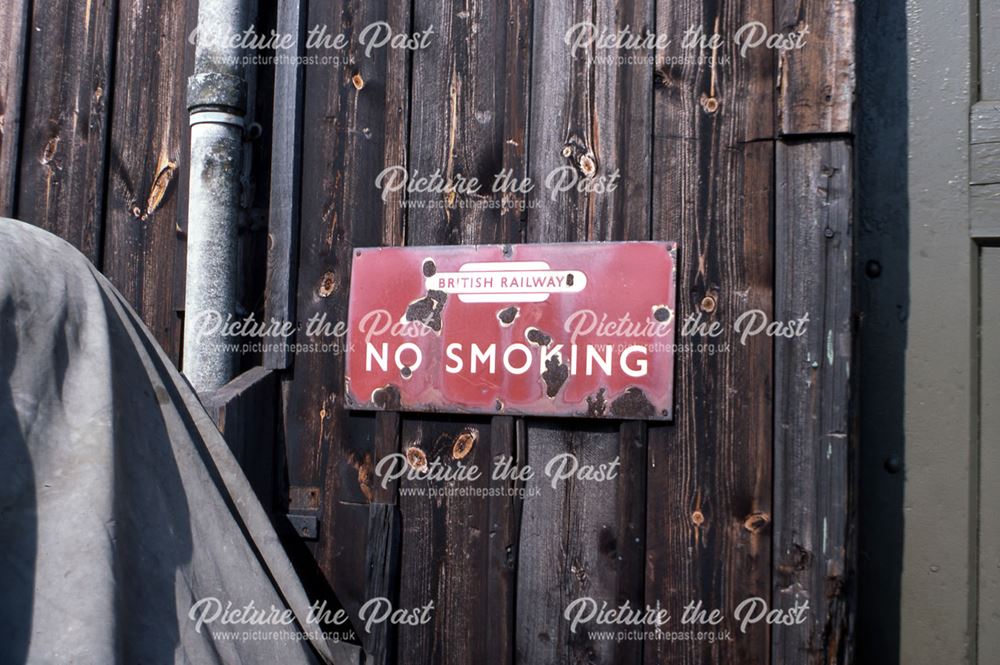 Midland Railway Goods Station - Sign, New Mills, 1984