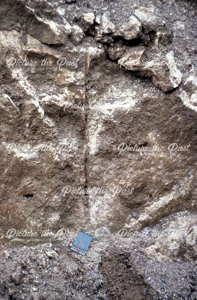 Rope-worn Cut above Filled-in Shaft, Moss Rake, Bradwell, 1982