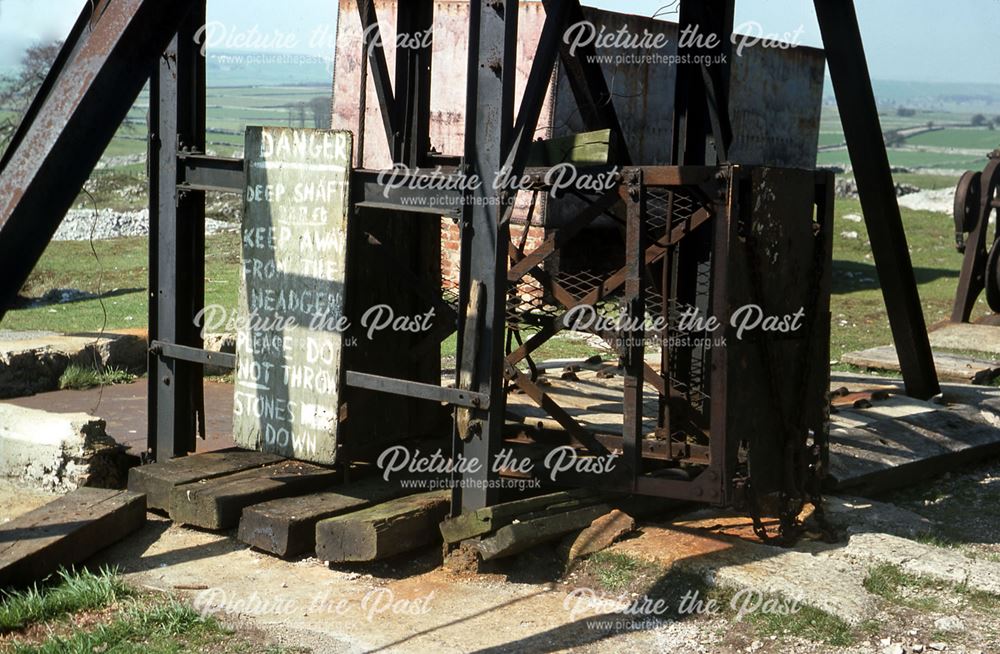 Shaft and Cage, Magpie Mine, Sheldon, 1976