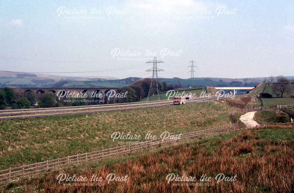 Re-aligned Peak Forest Tramway and Cutting, Chapel Milton, 1990