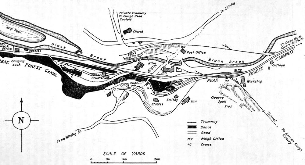 Plan of Bugsworth, pre 1980s