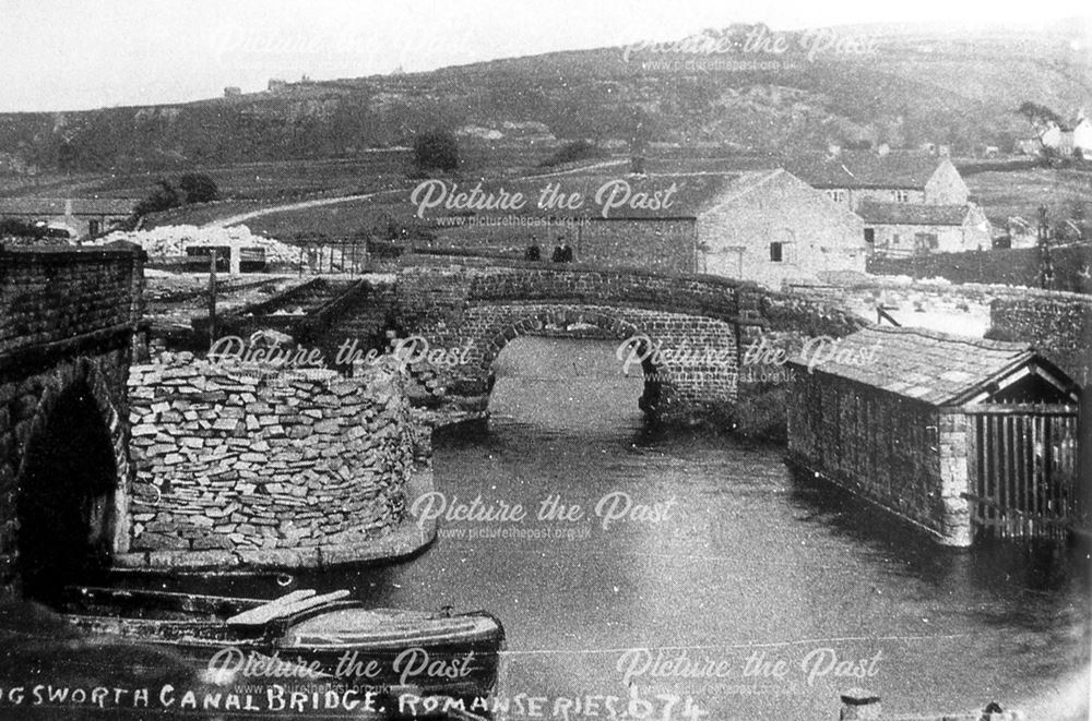 Tramway Lines and Wharf, Peak Forest Canal, Bugsworth, 1900s ?