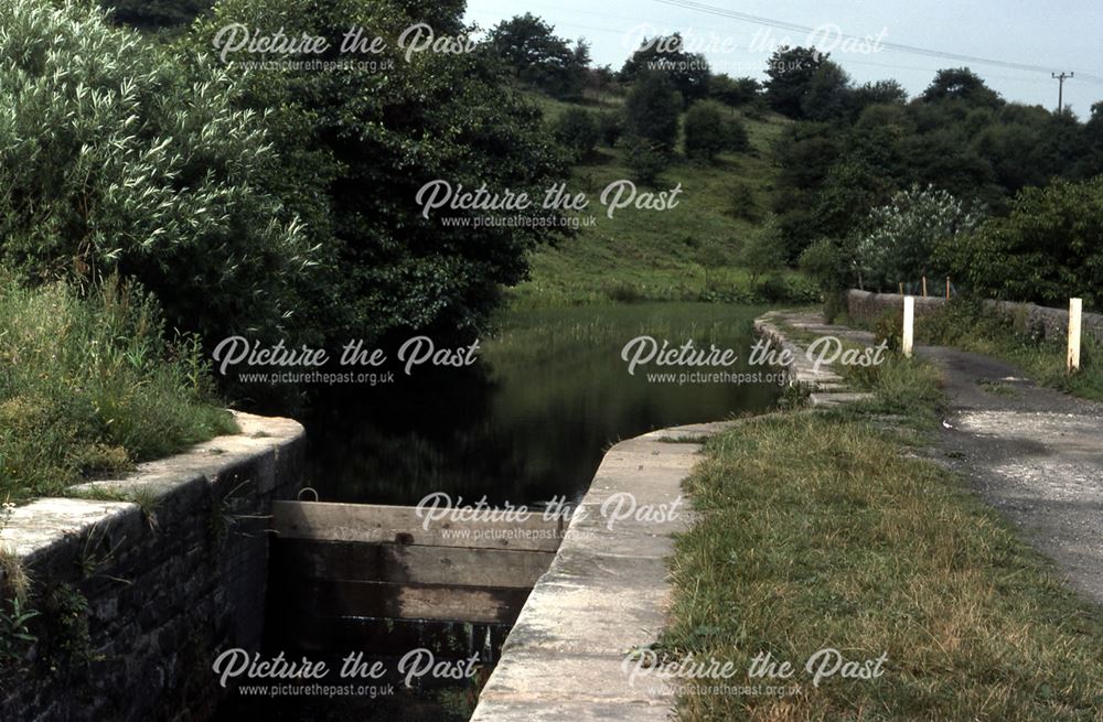 Gauging Lock at Peak Forest Canal, Bugsworth, 1977