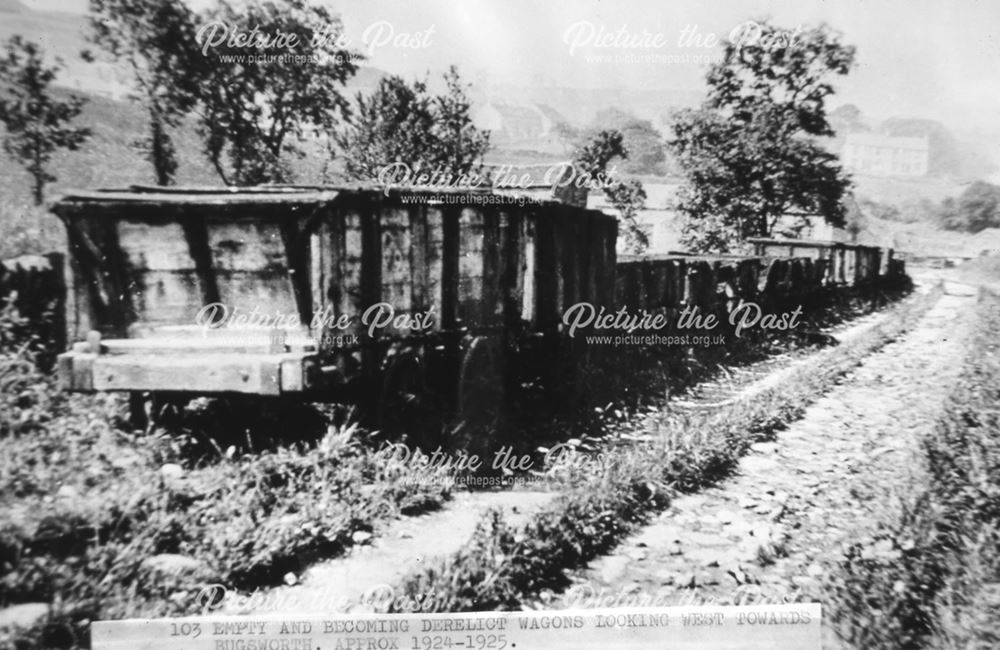 Peak Forest Tramway Wagons, Peak Forest, c 1925