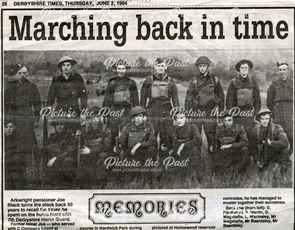 7th Derbyshire Home Guard, Holmewood Reservoir, Holmewood, c 1942