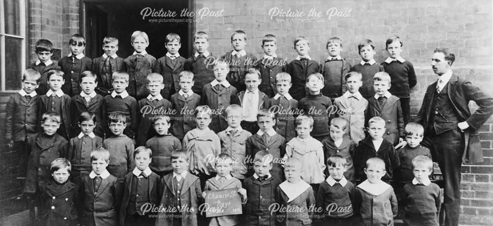 Class of Standard 2A, Chaucer Street School, Lower Chapel Street, Ilkeston, 1914