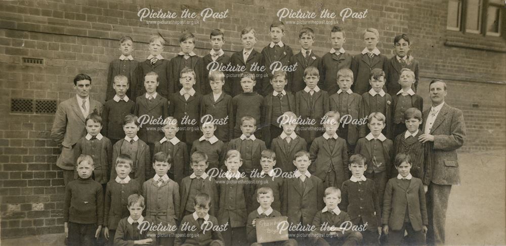 Class A, Granby Boys School, Heanor Road, Ilkeston, 1914