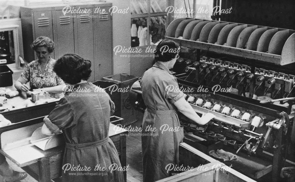 Mill Workers, Paton and Baldwin's Mill, Matlock, c 1950