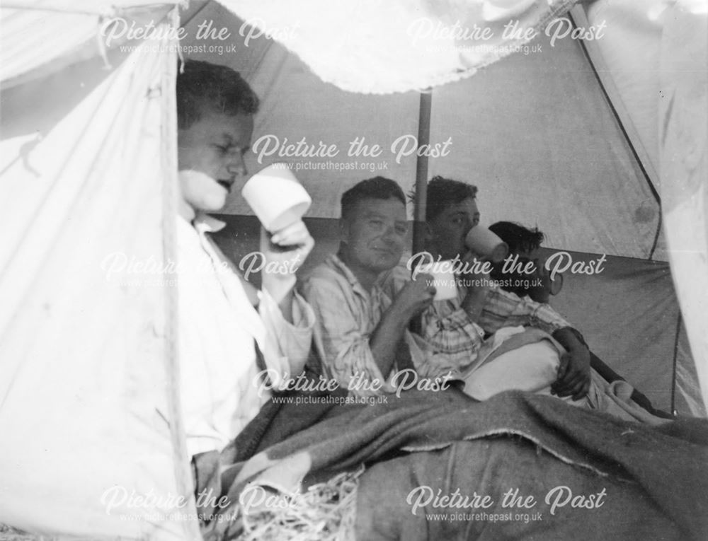 Church Members Camping at Kinder Scout, Edale, 1960s